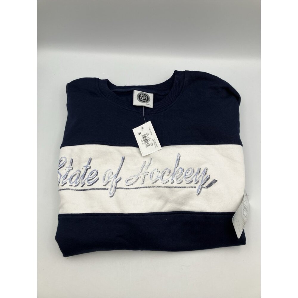 State of Hockey NHL Crew Neck Fleece Sweatshirt Women's LARGE NWT